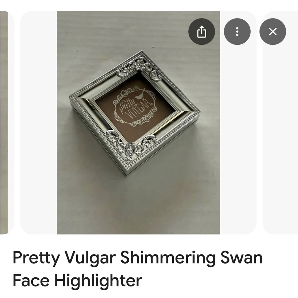 Pretty Vulgar Shimmering Silver Highlighter